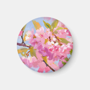 Pink Flowers Magnet