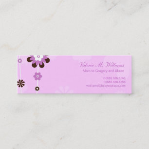 Pink Flowers Mommy Cards