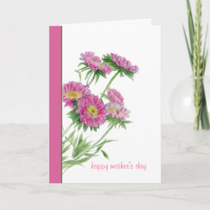 Pink Flowers Mother's Day Card