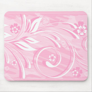 pink flowers mouse pad