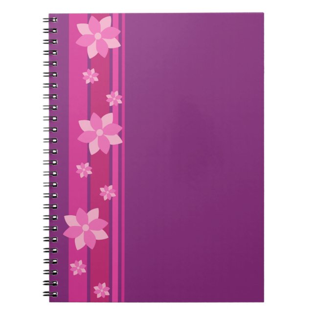 Pink Flowers Notebook (Front)