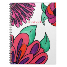 Pink Flowers Notebook