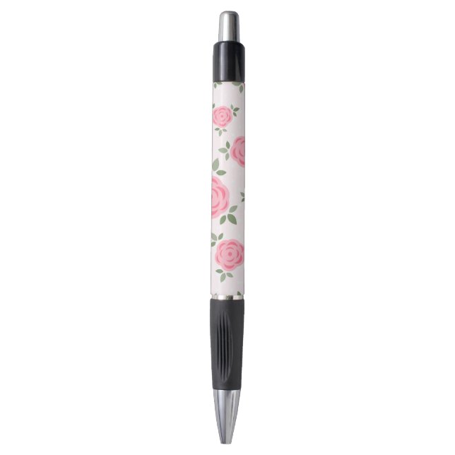Pink Flowers Pen (Front Vertical)