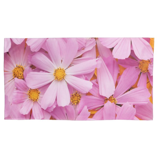 Pink Flowers Pillowcase (Front)
