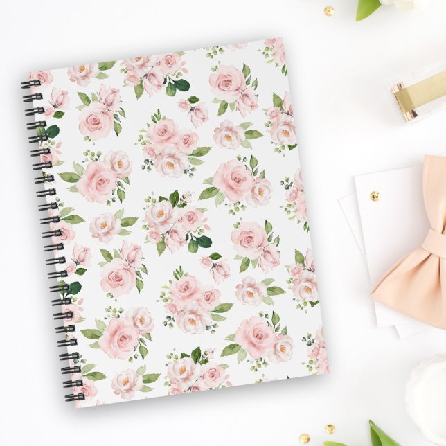 Pink Flowers, Pink Roses, Watercolor Flowers Planner (Creator Uploaded)