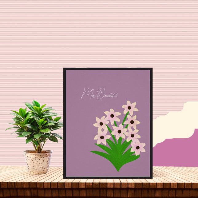 Pink flowers poster (Creator Uploaded)