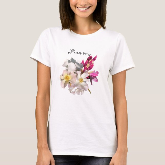 Pink flowers  T-Shirt (Front)