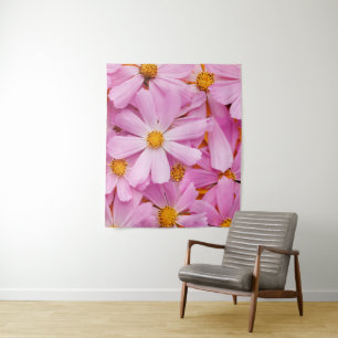 Pink Flowers Tapestry
