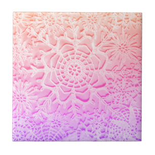 Pink Flowers Tile