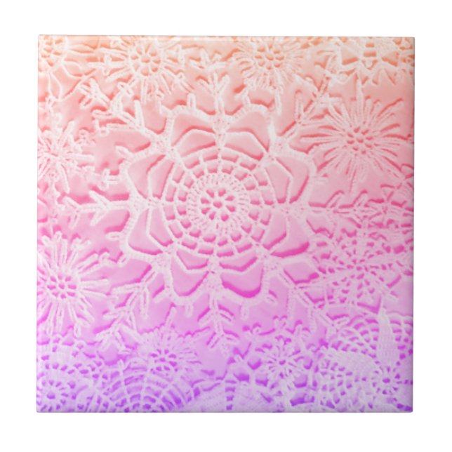 Pink Flowers Tile (Front)
