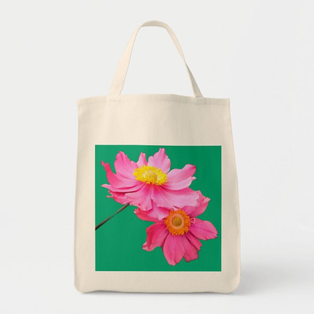 Pink flowers tote bag (Front)