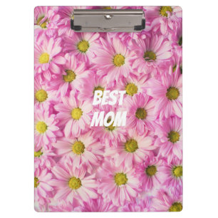 Pink Flowers with text Clipboard