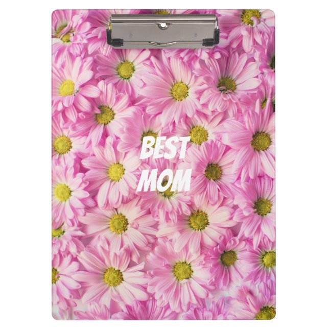 Pink Flowers with text Clipboard (Front)