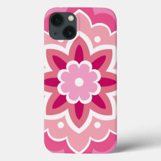 Pink & Flowery Pattern iPhone 13 Case