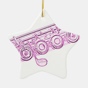 Pink Flute Ornament