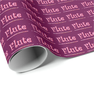 Pink Flute Wrapping Paper