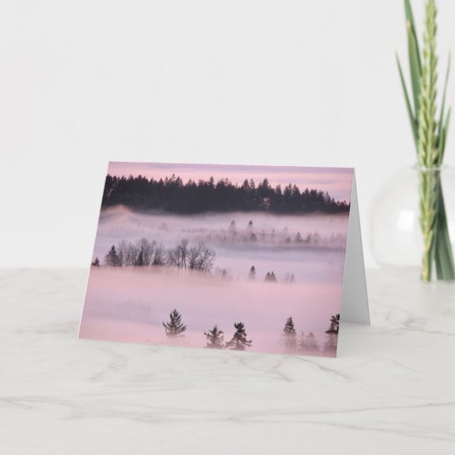 Pink Fog Blanket. Card (Front)