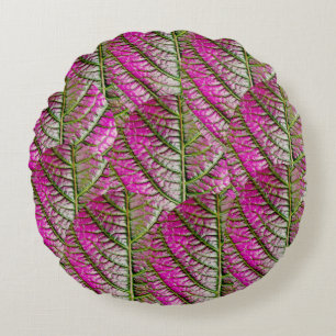 Pink Foliage in the Fall Round Pillow