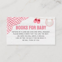 Pink Football Baby Shower Books for Baby