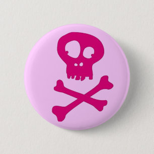Pink for Halloween - 2 Inch Round Button