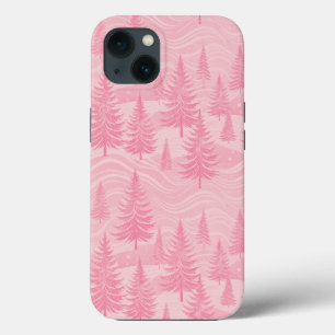 Pink Forest Christmas iPhone 13 Case