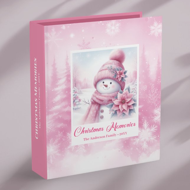 Pink Forest Kids Christmas Album Snowman Gift Pick Binder (Pink Forest Kids Christmas Album Snowman Gift Pick)