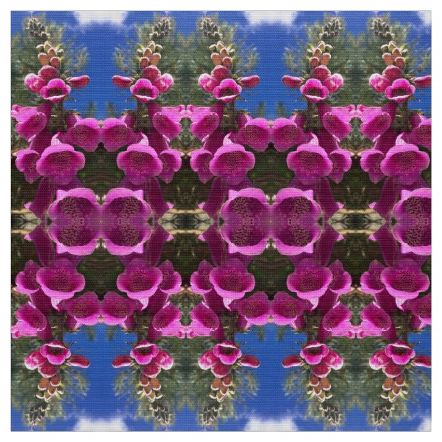 Pink Foxglove Fabric (Swatch)