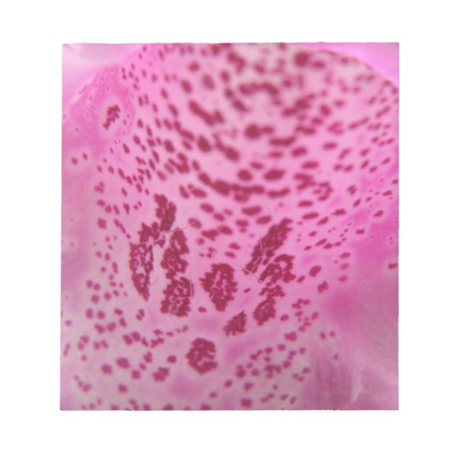 Pink Foxglove Petal Notepad (Front)