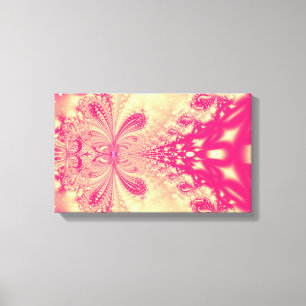Pink Fractal Canvas Art
