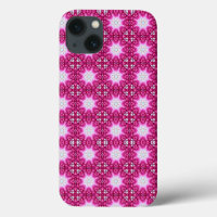 pink fractal flowers mandala pattern