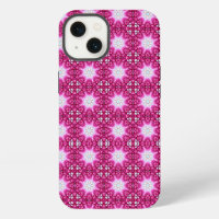 pink fractal flowers mandala pattern