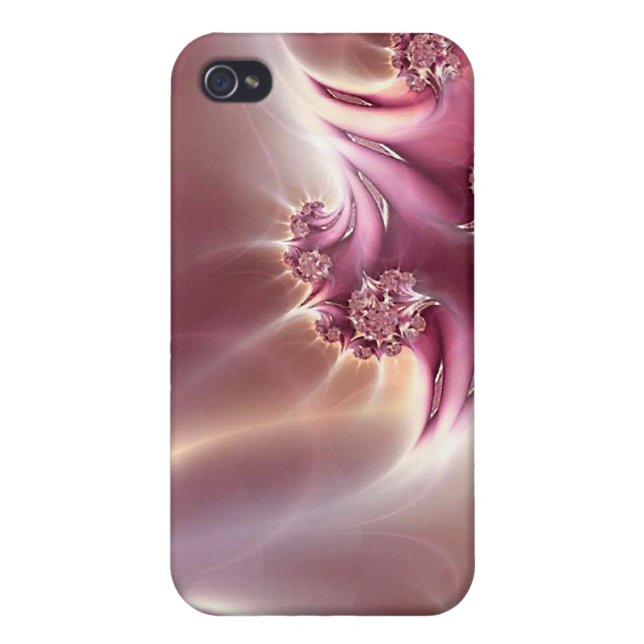 Pink Fractal Jewellery Speck iPhone 4 Case (Back)