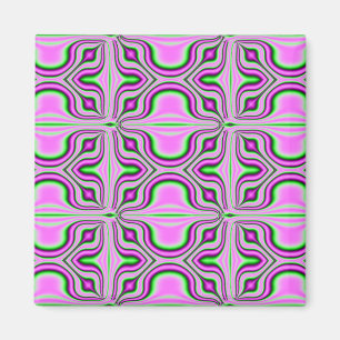 pink fractal magnet