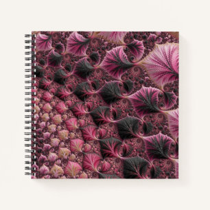 Pink Fractal Notebook