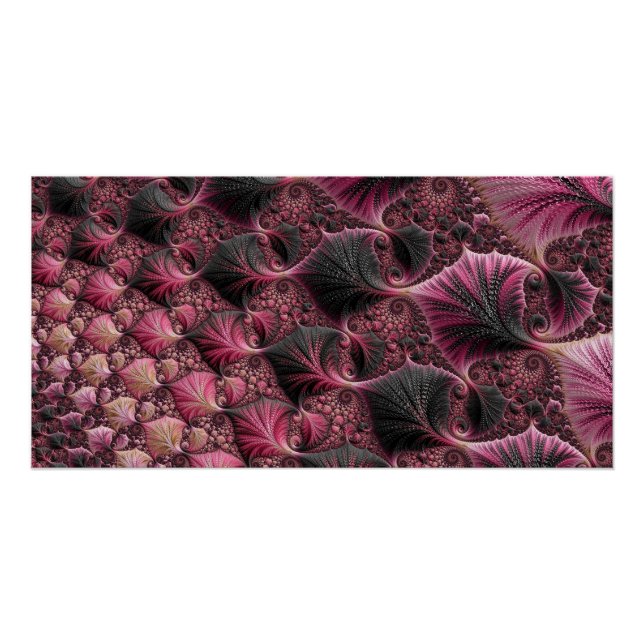 Pink Fractal Poster (Front)
