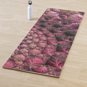 Pink Fractal Yoga Mat