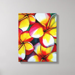 Pink Frangipani Art canvas by Sacha Grossel Art Print
