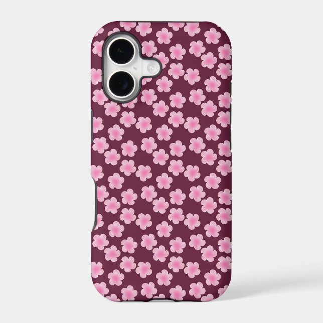 Pink Frangipani Flower Seamless Pattern (Back)