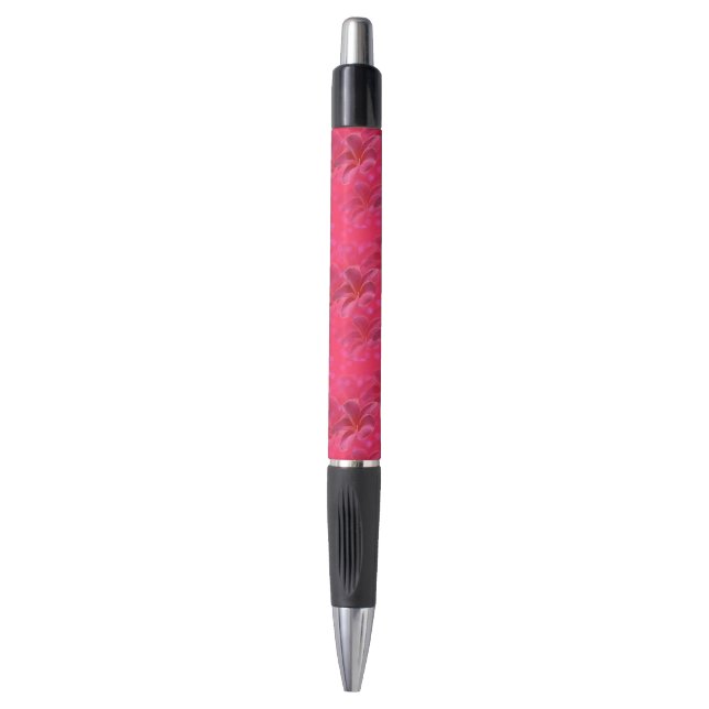 Pink Frangipani Passion, Pen (Front Vertical)