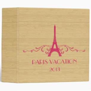 Pink French Flourish (2 inch) Binder