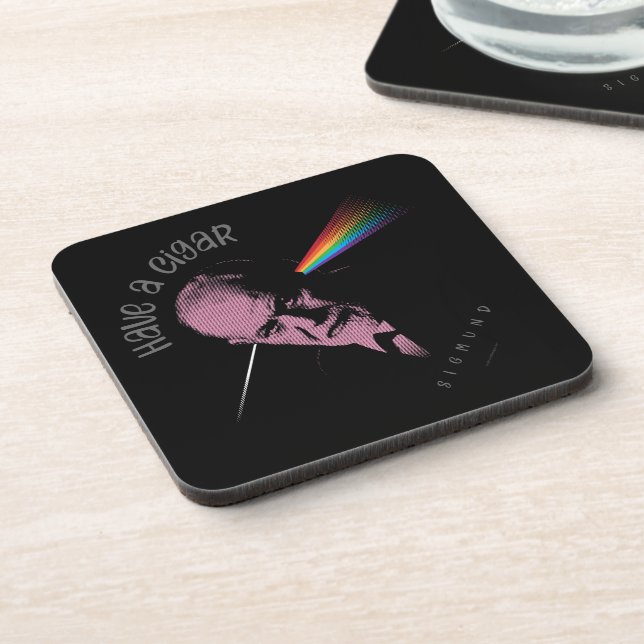 Pink Freud (Have A Cigar) Coaster (Left Side)
