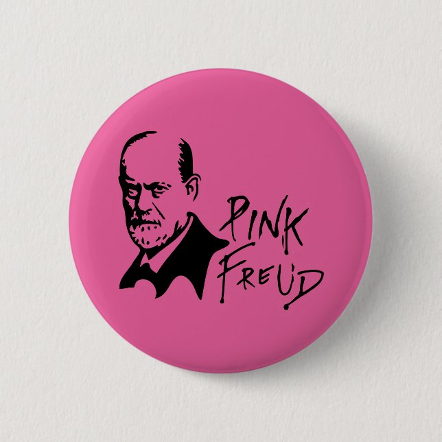 PINK FREUD Psychoanalysis Sound Edition 2 Inch Round Button (Front)