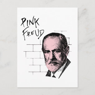 Pink Freud Sigmund Freud Postcard