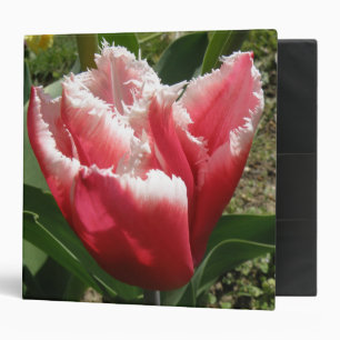 Pink Fringed Tulip Avery Binder