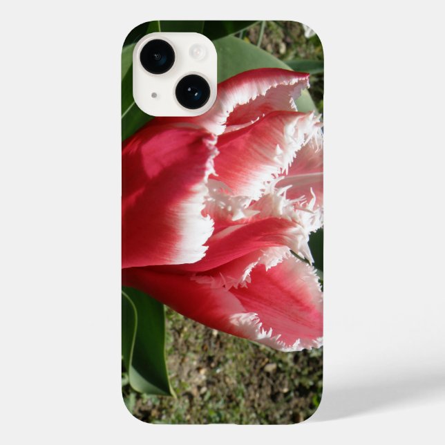 Pink Fringed Tulip Case-Mate iPhone Case (Back)