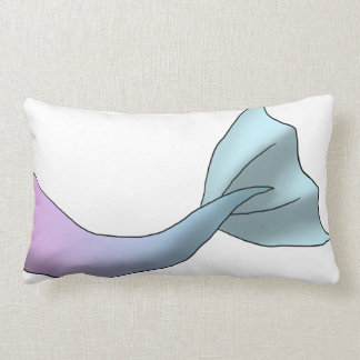 Pink/Frost Gradient Mermaid Tail Lumbar Pillow