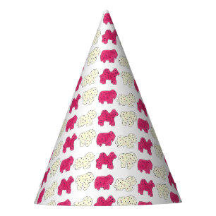 Pink Frosted Animal Crackers Cookies Party Fun Party Hat