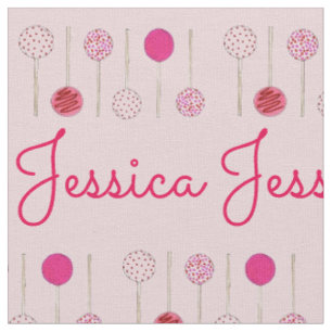 Pink Frosted Cake Pops Personalized Baked By Food Fabric