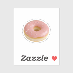 Pink Frosted Doughnut with Sprinkles