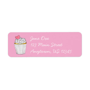 Pink Frosted Heart Cake Cupcake Love Bridal Shower
